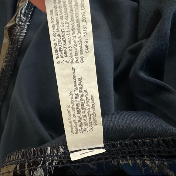 Police Costume Dress Stretch Pleated Skirt Navy Black Plus Size 18/20 - Picture 14 of 14